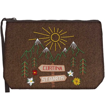 Pochette Aline Felt Saint Barth