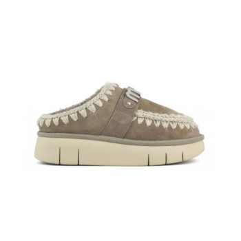 Mou Bounce Clog Metal Logo Elephant Grey