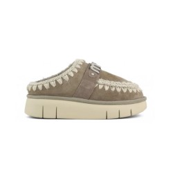 Mou Bounce Clog Metal Logo Elephant Grey