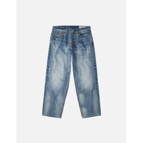 Ecru Daicock Print Loose Fit Jeans Evisu