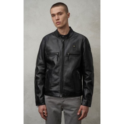 Giacca Pelle Blauer