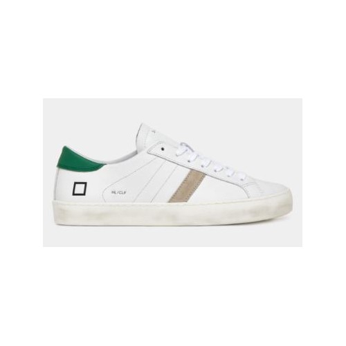D.A.T.E. Hill Low Calf White-Green 