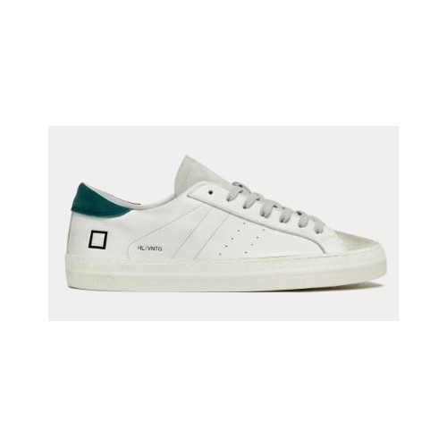D.A.T.E. Hill Low Vintage Calf White Green 